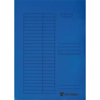   Pólyás dosszié, karton, A4, VICTORIA OFFICE, kék (5db) 5 db