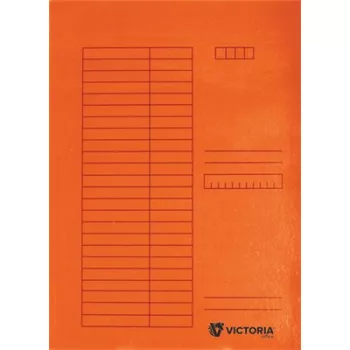   Pólyás dosszié, karton, A4, VICTORIA OFFICE, narancs (5db) 5 db