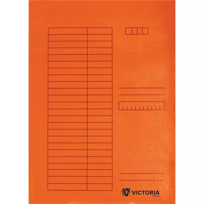 Pólyás dosszié, karton, A4, VICTORIA OFFICE, narancs (5db) 5 db