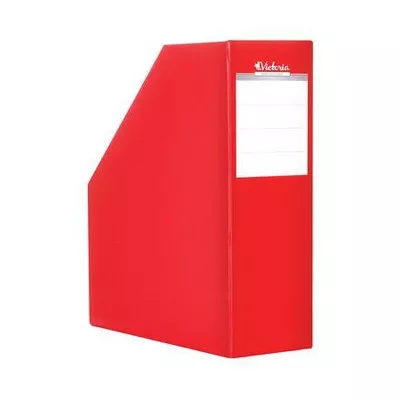 Iratpapucs, karton, 90 mm, VICTORIA OFFICE, piros 1 db
