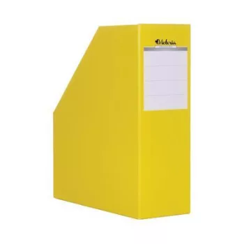 Iratpapucs, karton, 90 mm, VICTORIA OFFICE, sárga 1 db