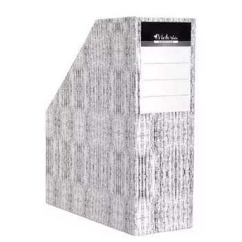   Iratpapucs, karton, 90 mm, VICTORIA OFFICE, "Textil" 1 db