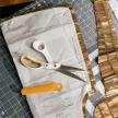 Szabóolló, 25 cm, FISKARS "Amplify", fehér 1 db