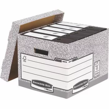   Archiválókonténer, karton, standard, "BANKERS BOX® SYSTEM by FELLOWES®" 10 db