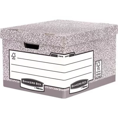 Archiválókonténer, karton, nagy, "BANKERS BOX® SYSTEM by FELLOWES®" 10 db