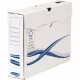 Archiválódoboz, A4, 80 mm, FELLOWES "Bankers Box Basic", kék-fehér 10 db