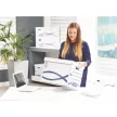 Archiválókonténer, karton, FELLOWES, "Bankers Box Basic Tall", kék-fehér 10 db