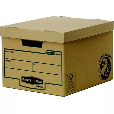 Archiválókonténer, karton, standard, "BANKERS BOX® EARTH SERIES by FELLOWES®" 10 db