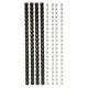 Spirál, műanyag, 6 mm, 10-20 lap, FELLOWES, 25 db, fekete