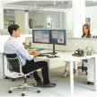 Monitortartó kar, FELLOWES, "Seasa™ Dual Horizontal", fekete 1 db