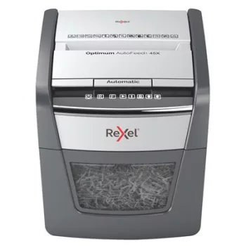   Iratmegsemmisítő, konfetti, 45 lap, REXEL "Optimum AutoFeed 45X"