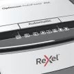 Iratmegsemmisítő, konfetti, 45 lap, REXEL "Optimum AutoFeed 45X"