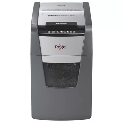 Iratmegsemmisítő, konfetti, 150 lap, REXEL, "Optimum AutoFeed+ 150X"