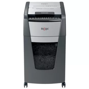   Iratmegsemmisítő, mikrokonfetti, 300 lap, REXEL, "Optimum AutoFeed+ 300M"