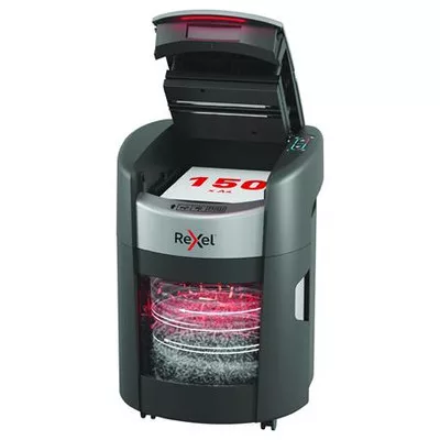 Iratmegsemmisítő, mikrokonfetti, 150 lap, REXEL "ShredMax AutoFeed+ 150M P5" 1 db
