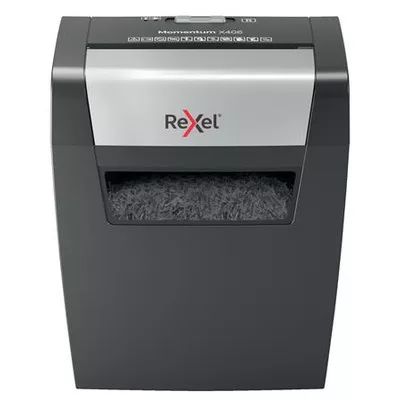 Iratmegsemmisítő, konfetti, 6 lap, REXEL, "Momentum X406" 1 db