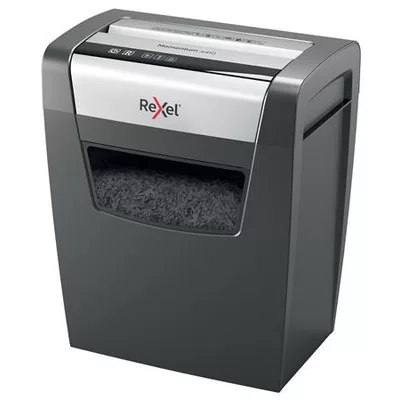 Iratmegsemmisítő, konfetti, 10 lap, REXEL, "Momentum X410" 1 db