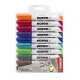 Tábla- és flipchart marker készlet, 3 mm, kúpos, KORES "K-Marker XW1", 10 különböző szín