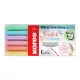 Ecsetirón készlet, KORES "Pastel Style", 6 pasztell szín 6 db