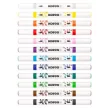 Dekormarker készlet, akril, 1-2 mm, kétvégű, KORES " K-Kreative", 12 különböző szín 12 db