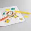 Filctoll készlet, 1-3 mm, kétvégű, kimosható, KORES "Korellos 2in1", 10 különböző szín 10 db