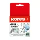 Ragasztópont, kétoldalas, 200 db, KORES "Glue Dots", átlátszó