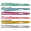 Szövegkiemelő készlet, 3-5 mm, KORES "Glitter", 6 különböző csillámos szín 6 db