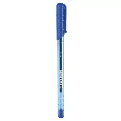 Golyóstoll, 1,0 mm, kupakos, háromszögletű, KORES "K1-M", kék 1 db