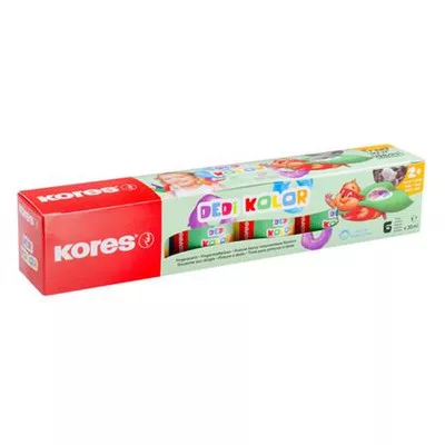 Ujjfesték, KORES "Dedi Kolor", 6 féle szín 6 db