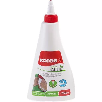 Hobbiragasztó, 250 ml, KORES "White Glue" 0,25 kg
