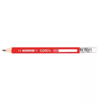   Grafitceruza radírral, HB, háromszögletű, jumbo, KORES "Coach" 1 db