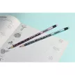 Grafitceruza radírral, HB, háromszögletű, KORES "Style Cracked", vegyes metál színek 6 db