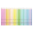 Színes ceruza készlet, háromszögletű, KORES "Kolores Pastel", 24 pasztell szín 24 db