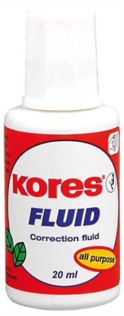 Hibajavító folyadék, oldószeres, 20 ml, KORES "Fluid"