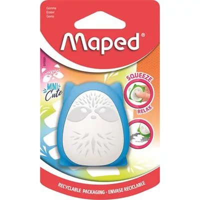 Stresszoldó radír, MAPED "Mini Cute", vegyes színek (szín nem választható)