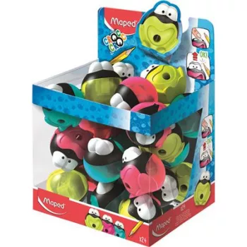   Hegyező display, egylyukú, tartályos, MAPED "Croc Croc", béka, vegyes színek (szín nem választható) 24 db