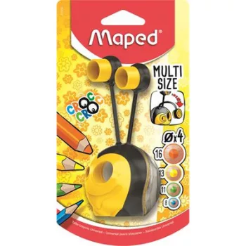   Hegyező, kétlyukú, tartályos, MAPED "Croc Croc", méhecske
