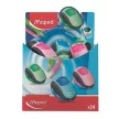 Hegyező display, kétlyukú, tartályos, MAPED "Clean", vegyes színek (szín nem választható) 24 db