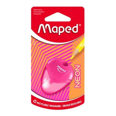 Hegyező, egylyukú, tartályos, MAPED "I-Gloo Neon", vegyes színek (szín nem választható) 1 db