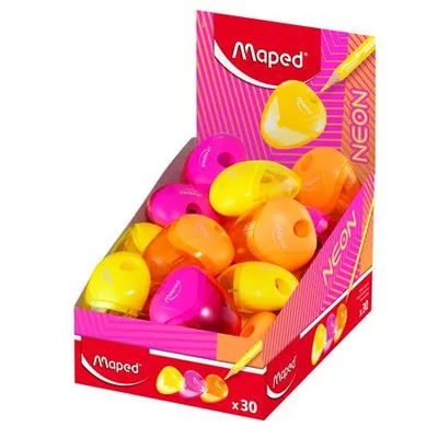 Hegyező display, egylyukú, tartályos, MAPED "I-Gloo Neon", vegyes színek (szín nem választható) 30 db