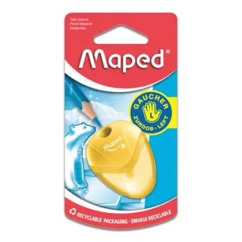   Hegyező, egylyukú, tartályos, balkezes, MAPED "I-Gloo", vegyes színek (szín nem választható) 1 db