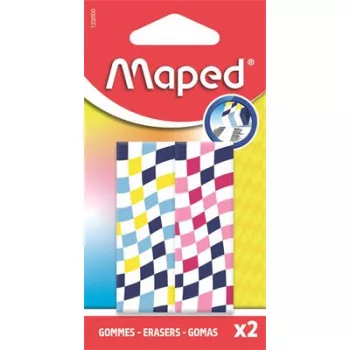   Radír, sakktábla, MAPED „Checkerboards”, vegyes minták, 2 db
