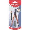 Körző, heggyel, 2in1, ceruzává alakítható, MAPED „Compass Pen”, vegyes színek (szín nem választható) 1 db