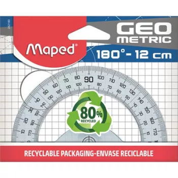  Szögmérő, műanyag, 180°, MAPED "Geometric" 1 db