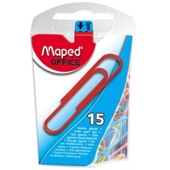 Gemkapocs, 50 mm, MAPED, színes 15 db
