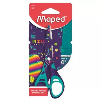 Olló, iskolai, 13 cm, MAPED "Pixel Party" 1 db