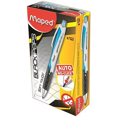 Nyomósirón, 0,5 mm, MAPED "Black'Peps", kék 1 db