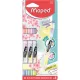 Szövegkiemelő készlet, 1-5 mm, kétvégű, MAPED "Fluo Peps Duo", 6 különböző pasztell szín 3 db