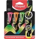 Szövegkiemelő készlet, 1-5 mm, MAPED "Fluo Peps Flex", 4 különböző szín 4 db