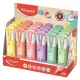 Szövegkiemelő display, 1-5 mm, MAPED "Fluo Peps Flex Pastel", pasztell szín 24 db
